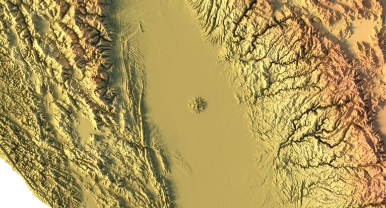 Topographic map California