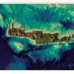 Crete terrain 3D model