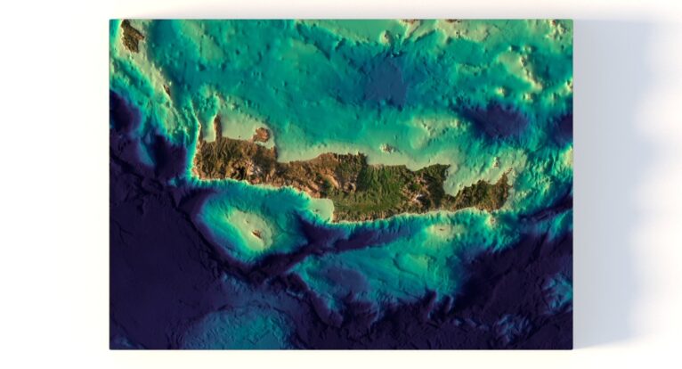 Crete terrain 3D model