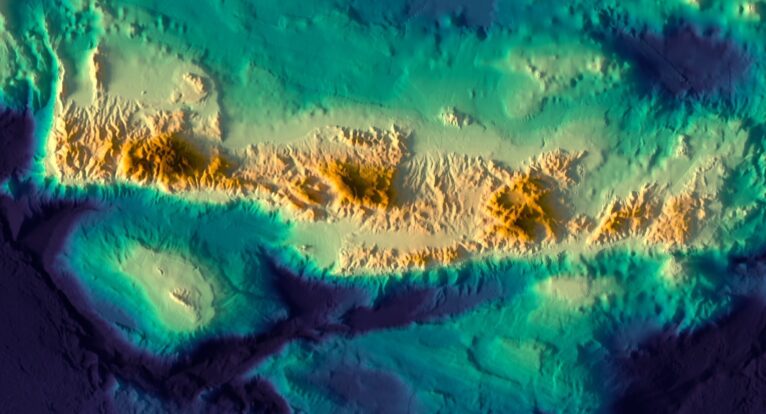 Crete relief map
