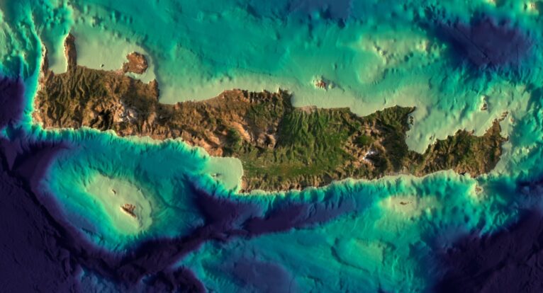 Crete 3D elevation model
