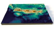Topographic map Crete