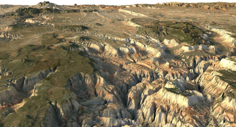 Grand Canyon relief map