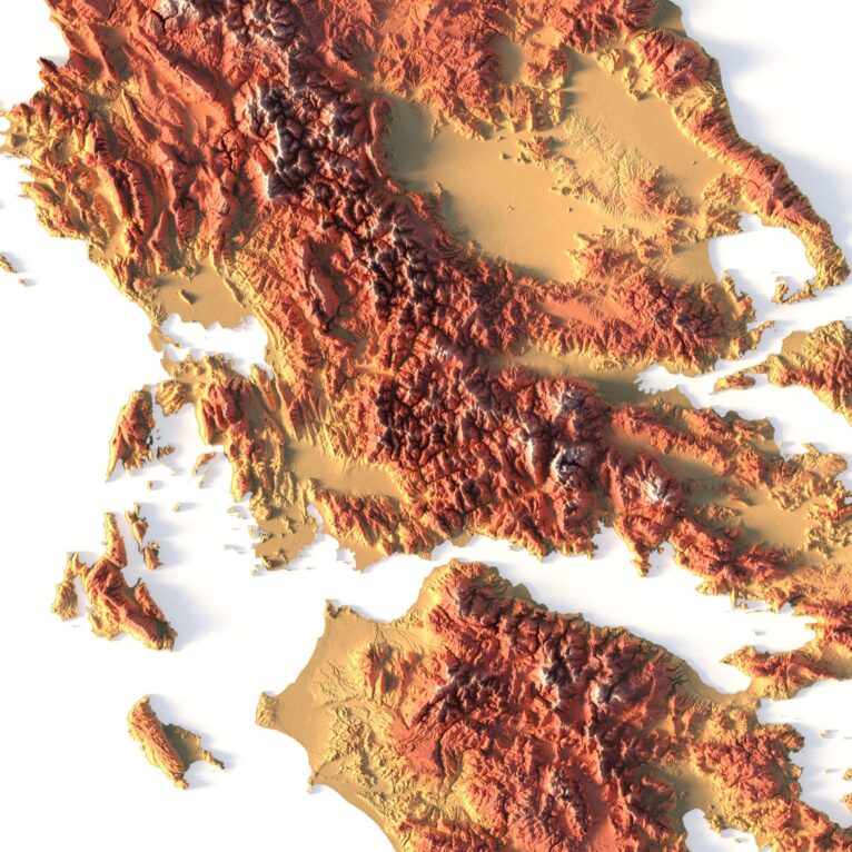 Relief map of Greece - Image 3