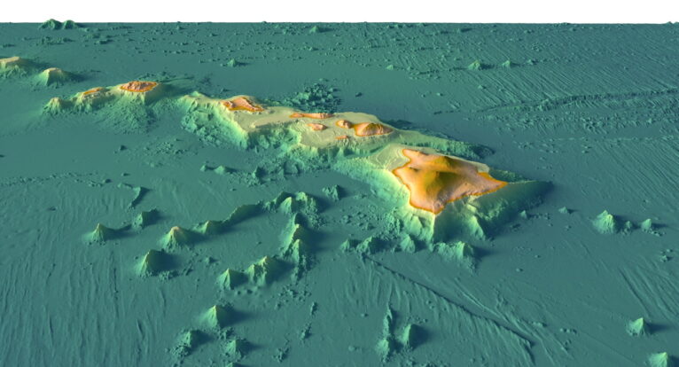 Hawaii 3D model without water
