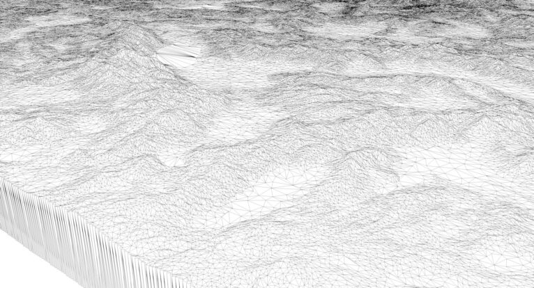3D printed Nevada topographic map STL