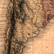 South America relief map