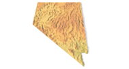 Detailed relief of Nevada terrain STL model