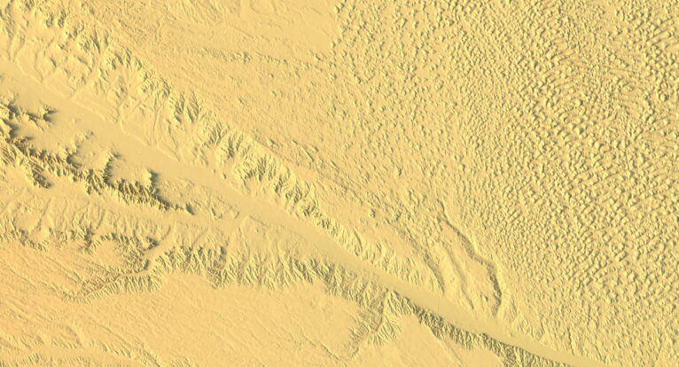Nebraska topographic map STL for CNC carving