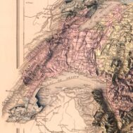 Switzerland relief map
