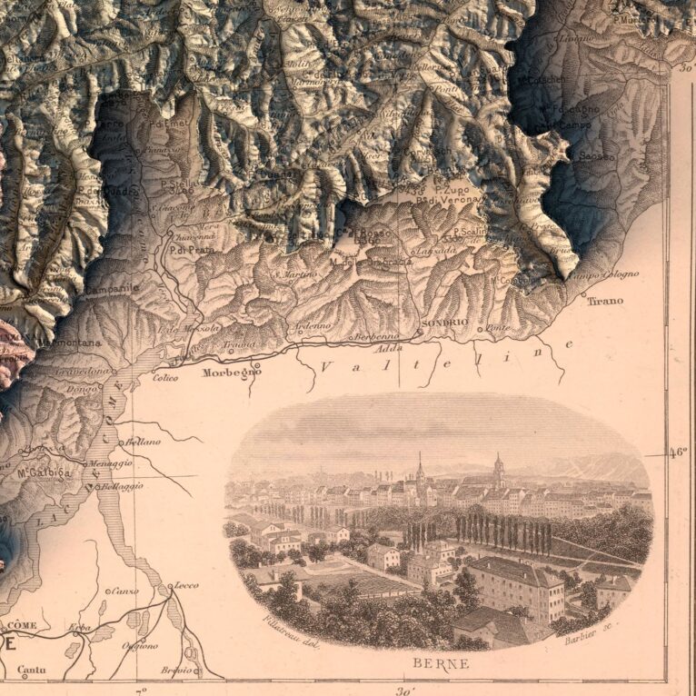 Topographic map Switzerland