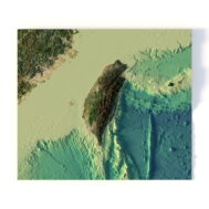 Taiwan terrain 3D model