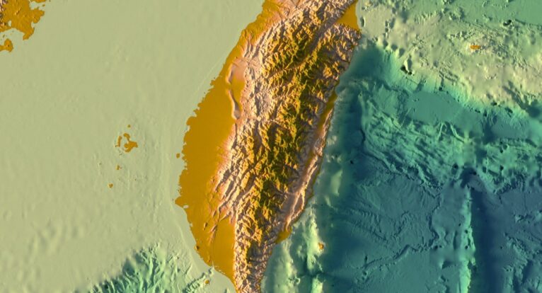 Taiwan relief map