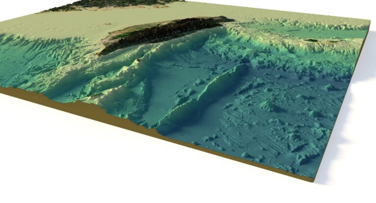 Topographic map Taiwan