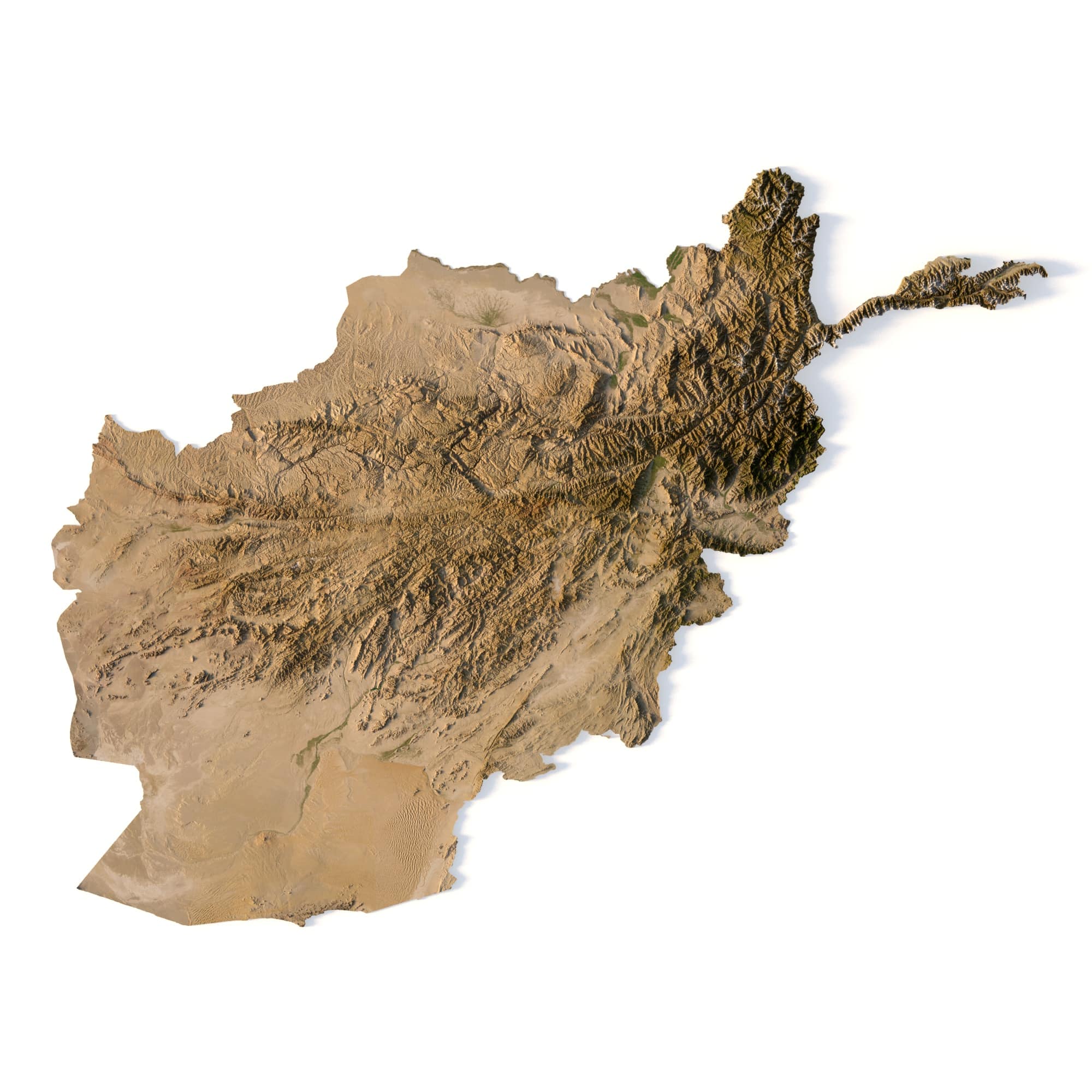 Afghanistan 3D model Afghanistan 3D model