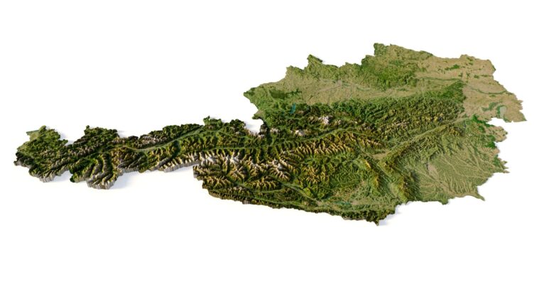 Austria 3D map