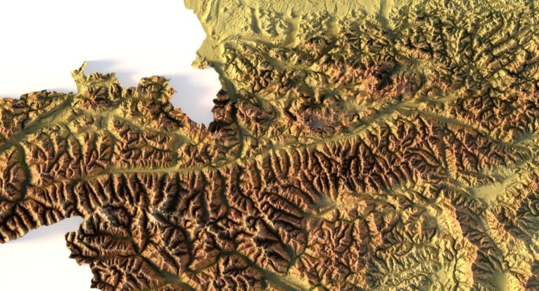 Austria 3D map