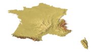 Topographic map France