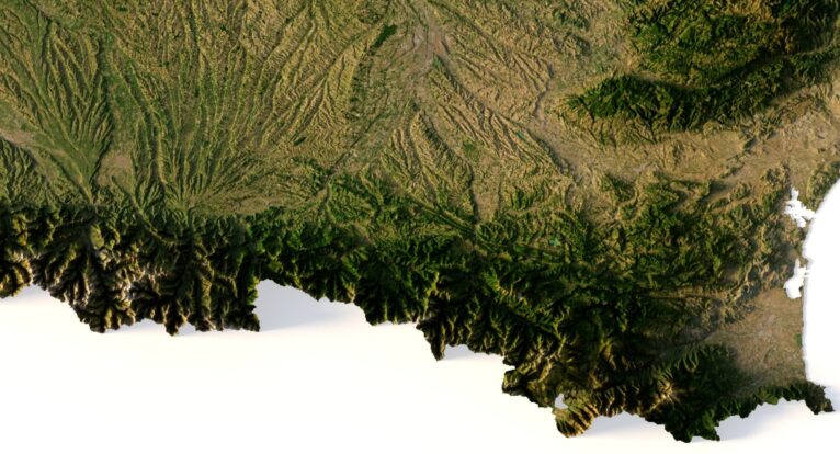 France relief map