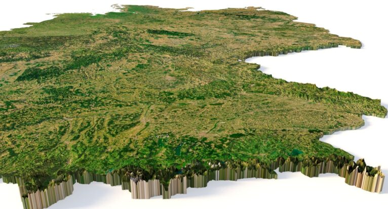 Germany 3D elevation model