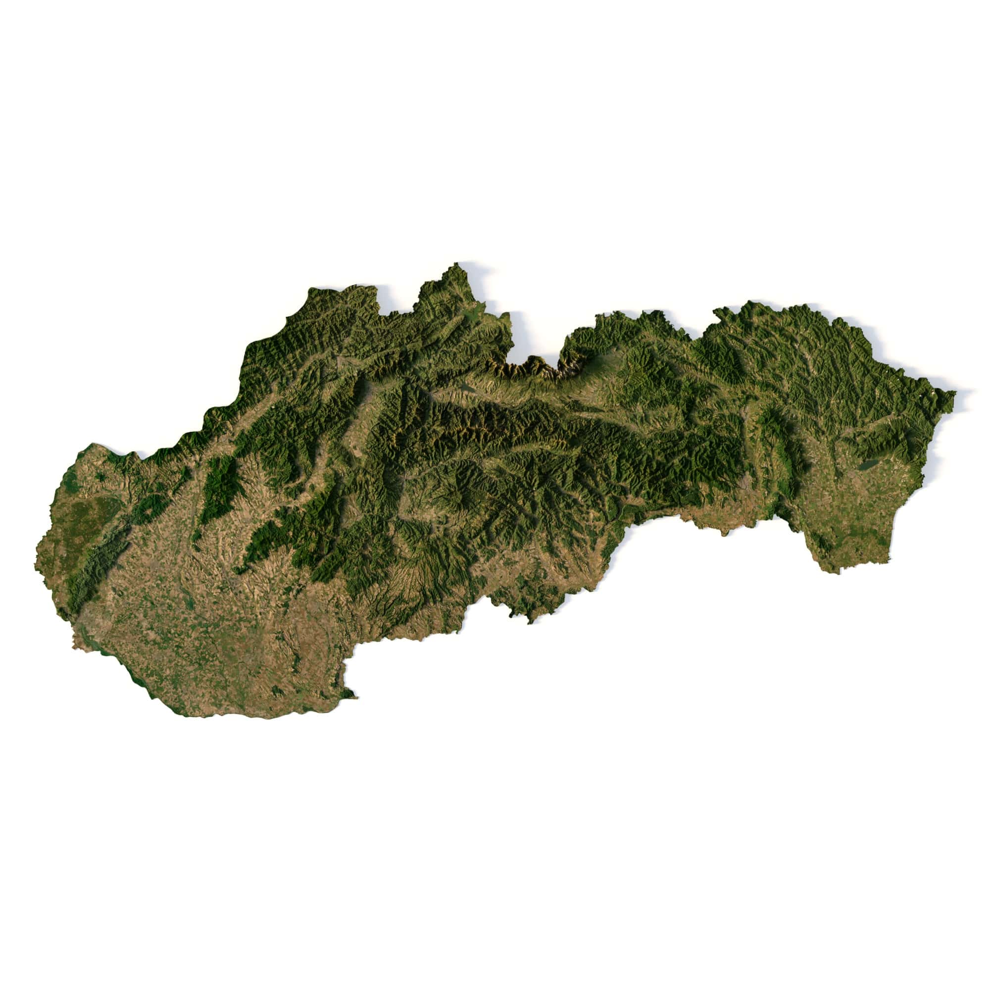 Slovakia terrain 3D model Slovakia terrain 3D model