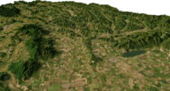 Slovakia relief map