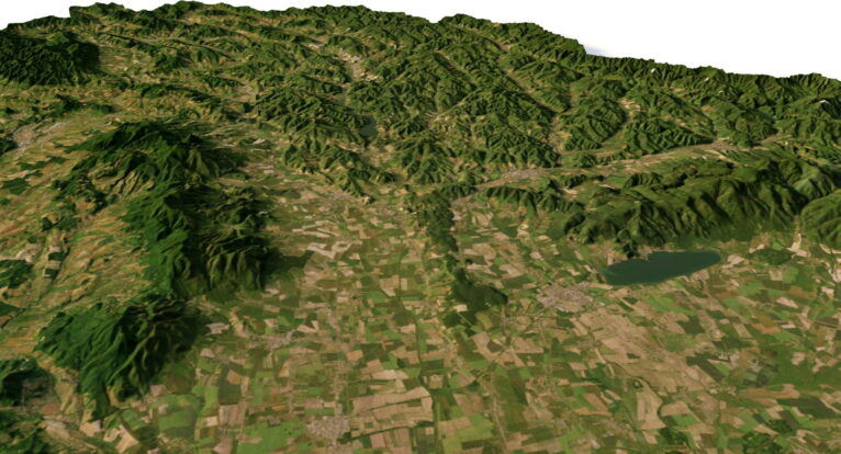 Slovakia relief map