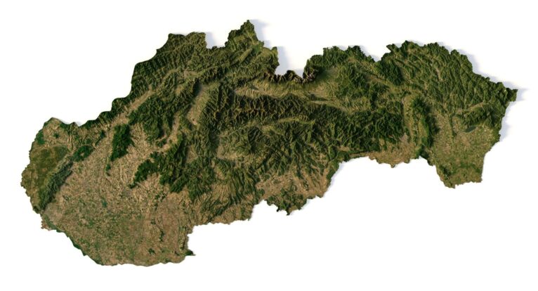 Slovakia 3D map