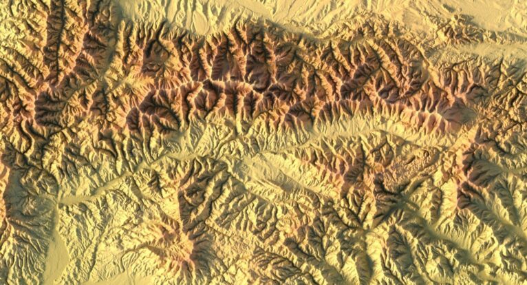 Topographic map Slovakia