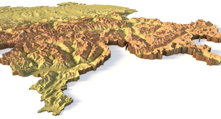 Switzerland 3d relief cnc files