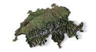 Switzerland 3D map