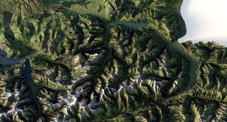 Topographic map Switzerland