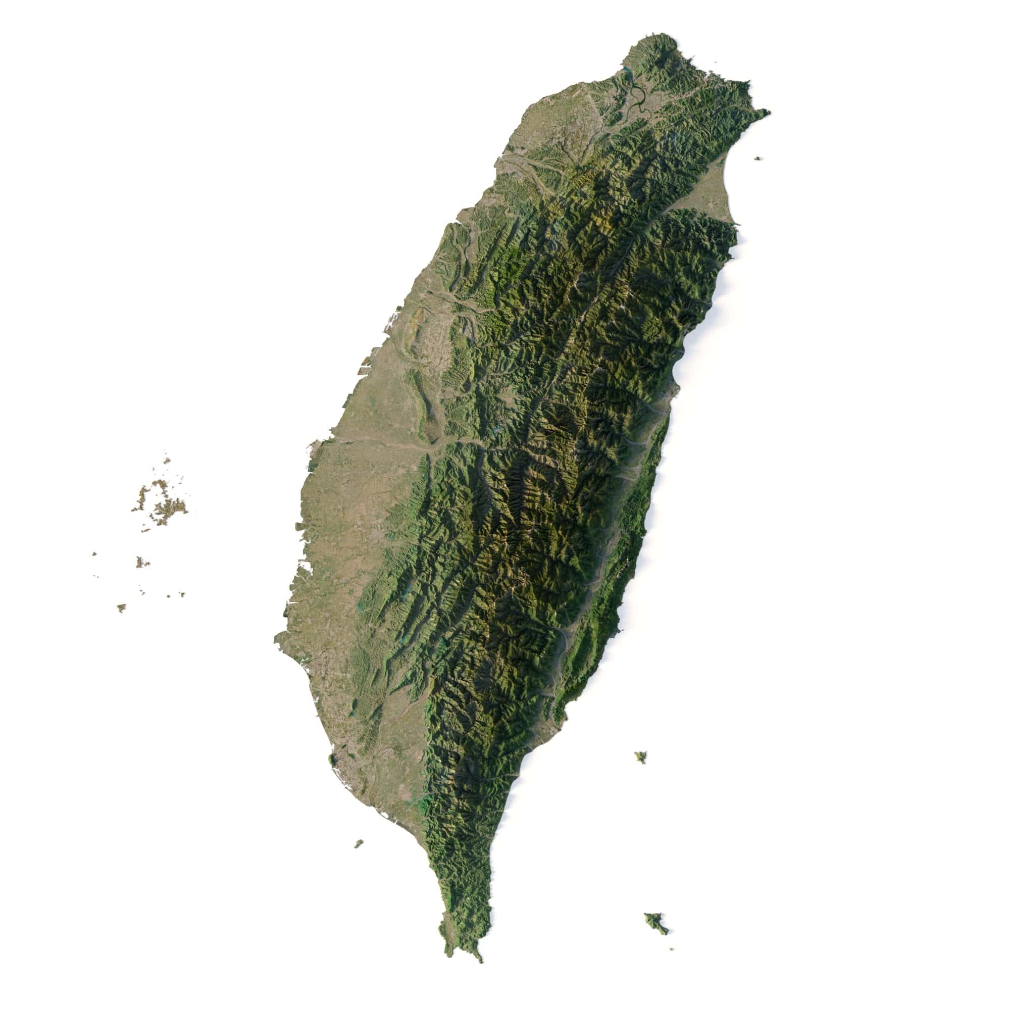 Taiwan 3D map Taiwan 3D map