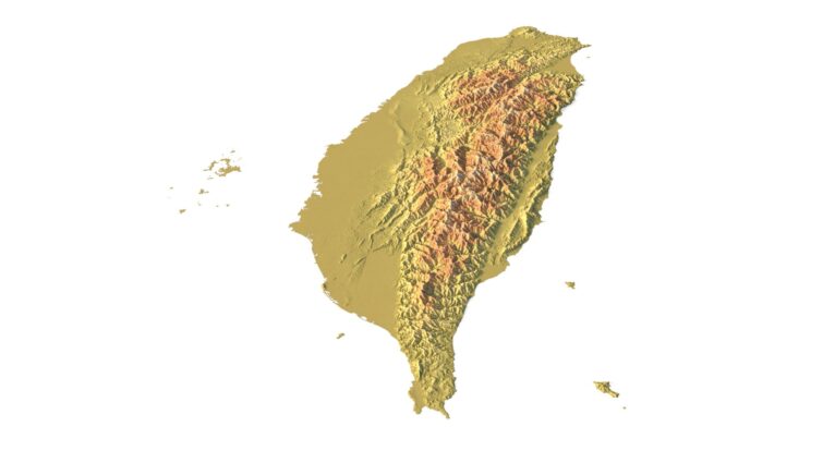Taiwan relief map
