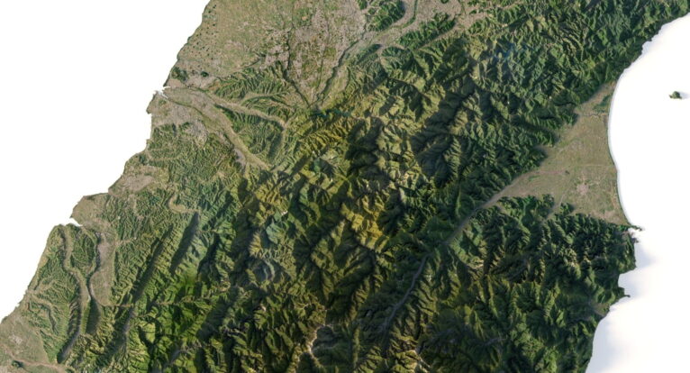 Topographic map Taiwan