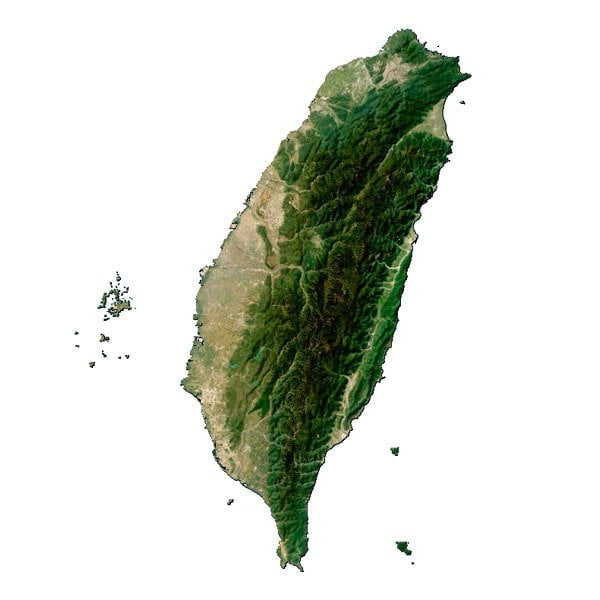 Taiwan relief map Taiwan relief map