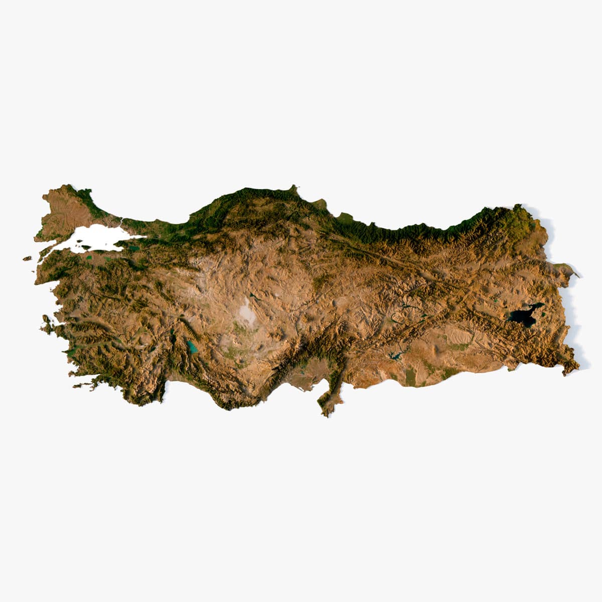 Turkey terrain 3D model Turkey terrain 3D model