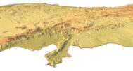 Turkey 3D map