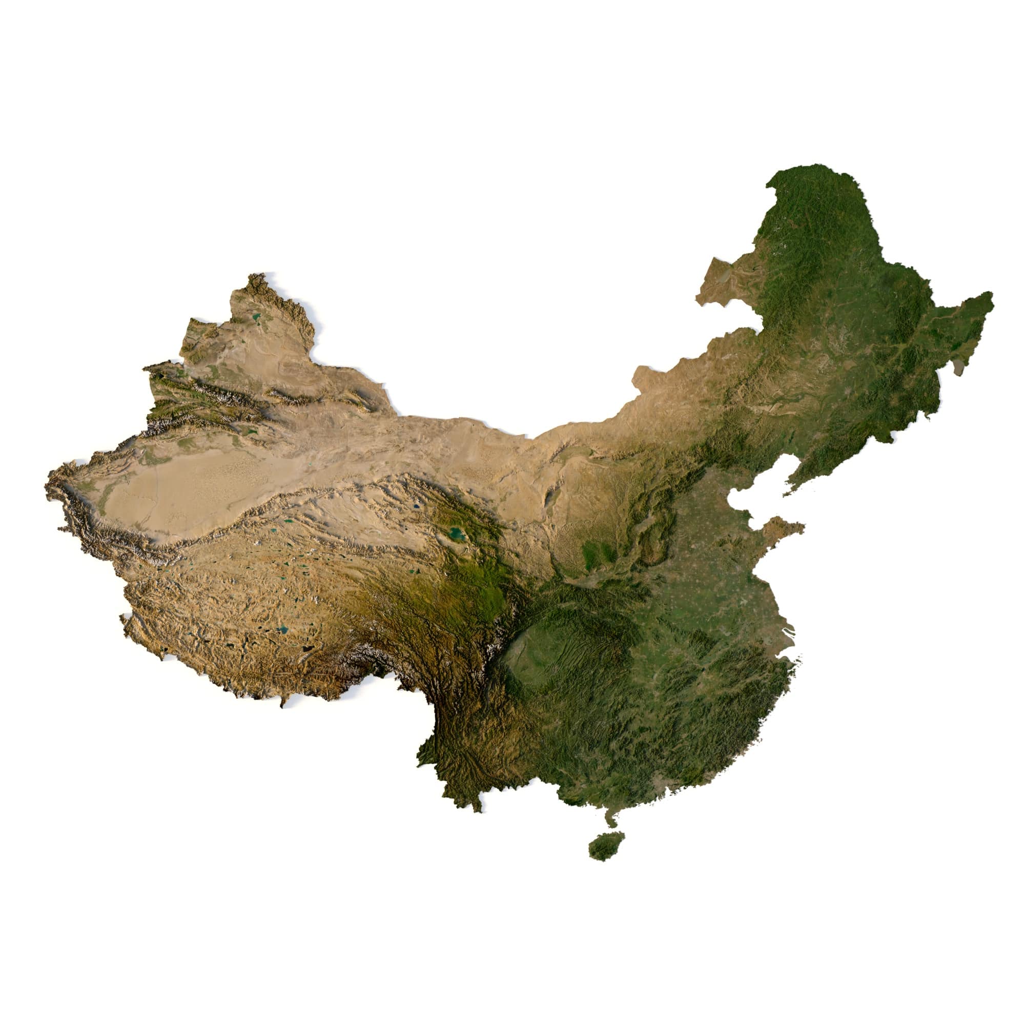 China 3D map China 3D map