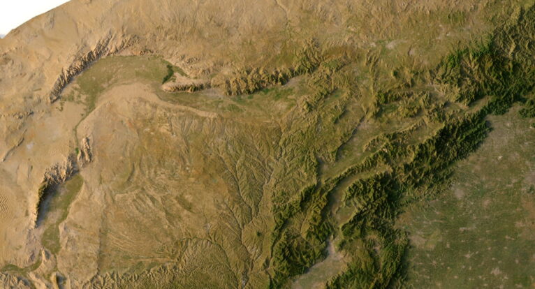 China 3D map