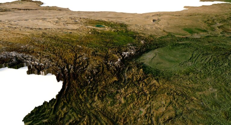 Topographic map China