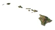 Hawaii relief map