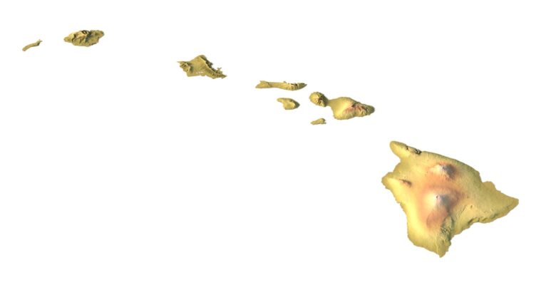 Hawaii 3D elevation model