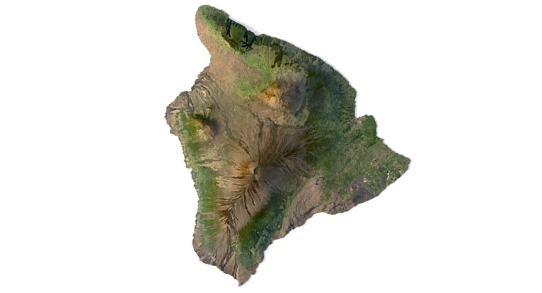 Hawaii 3d relief cnc files