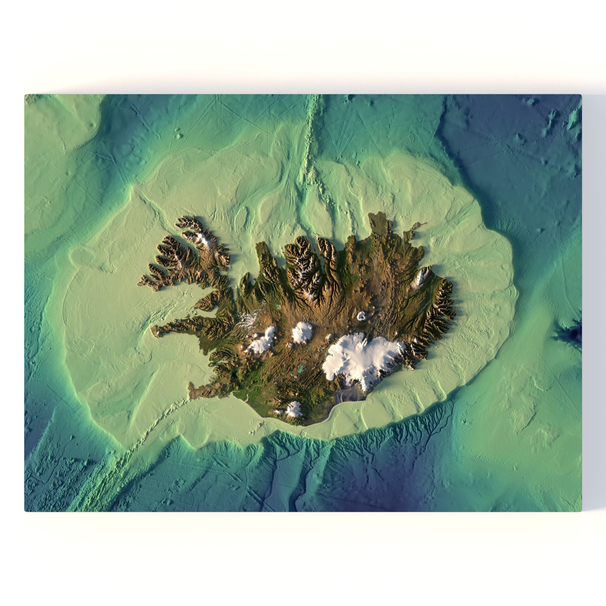 Iceland Terrain Without Water 3D Model Iceland Terrain Without Water 3D Model