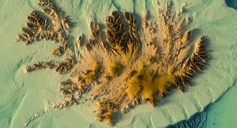 Iceland 3D elevation model