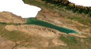 Accurate 3D representation of Azerbaijan's relief