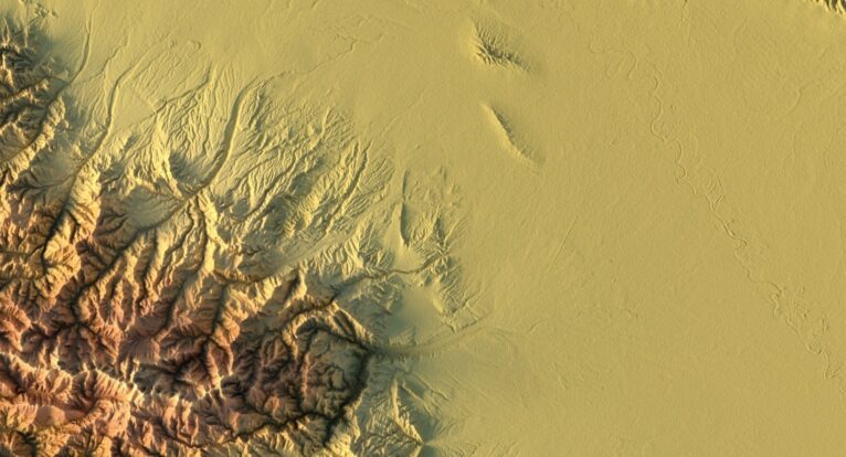 3D relief map of Azerbaijan