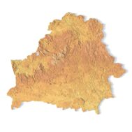 Belarus landscape in 3D