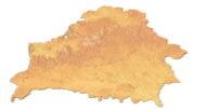 3D terrain model of Belarus
